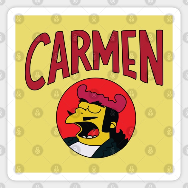 Carmen Sticker by saintpetty